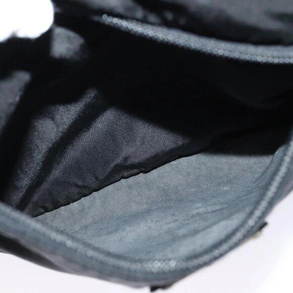 PRADA Shoulder Bag Nylon Black Silver Auth ep9765 - Picture 14 of 16